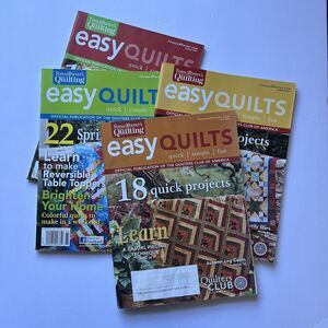 Fons and Porters Easy Quilts 4 Magazines Fall Summer 2009 Spring Summer 2011